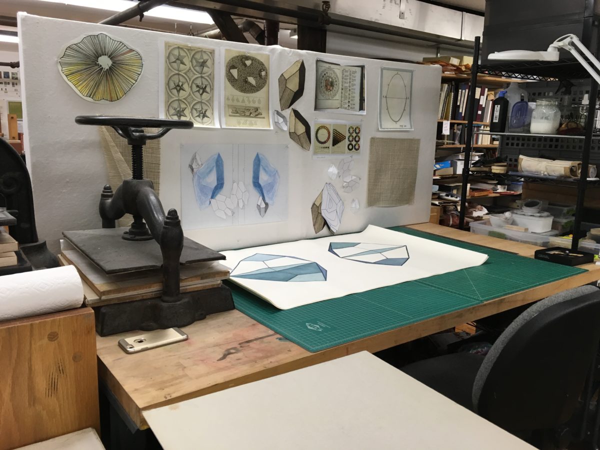 Sarah Hulsey's studio. Photo: Sharon Lacey.